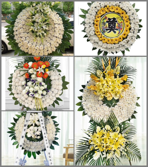 山东青岛胶州市洋河镇黑山前村花圈速递